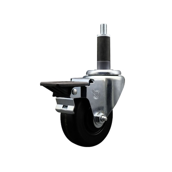 3.5'' Phenolic Swivel 1'' Expanding Stem Caster with Brake